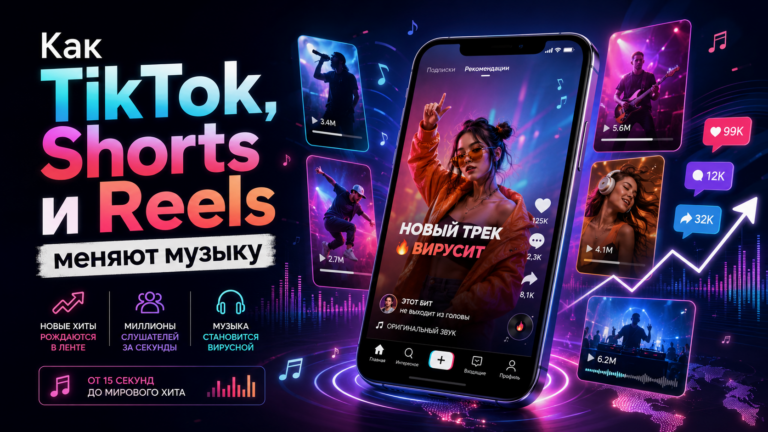 Как TikTok, YouTube Shorts и Reels меняют музыку